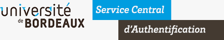 Central Authentication Service: University of Bordeaux